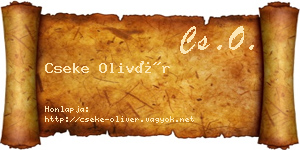 Cseke Olivér névjegykártya