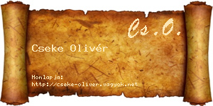 Cseke Olivér névjegykártya